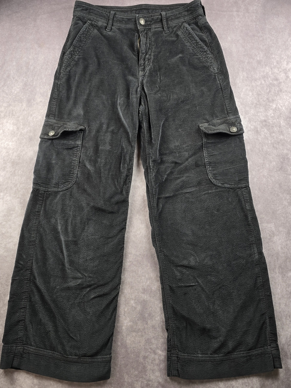 American Eagle Outfitters Black Corduroy Cargo Pants